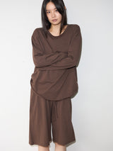 Soft Jersey Shorts BROWN