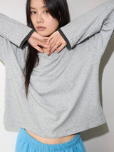 Loose Long Sleeve Tee / Layered GREY