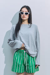 Loose Long Sleeve Tee GREY