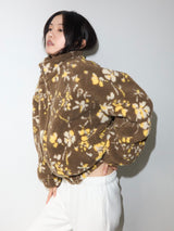 Teddy Fleece Jacket Floral
