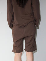 Soft Jersey Shorts BROWN