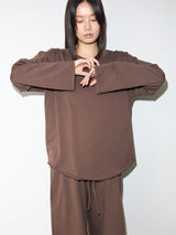 Soft Jersey Long Sleeve Tee BROWN