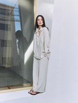 Linen-Rayon Flow Shirt IVORY