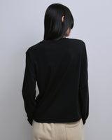 Slim Fit Long-Sleeve T-Shirt BLACK
