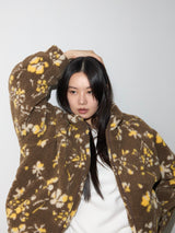 Teddy Fleece Jacket Floral