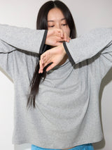 Loose Long Sleeve Tee / Layered GREY