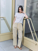Stripe Pajama Pants YELLOW × BLACK