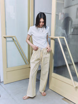 Stripe Pajama Pants YELLOW × BLACK