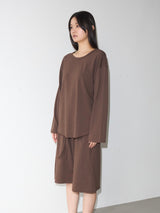 Soft Jersey Long Sleeve Tee BROWN