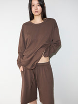 Soft Jersey Shorts BROWN