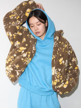 Teddy Fleece Jacket Floral