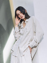 Linen-Rayon Flow Shirt IVORY