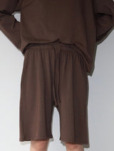 Soft Jersey Shorts BROWN