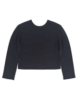 Sheer Knit Cardigan CHARCOAL BLACK