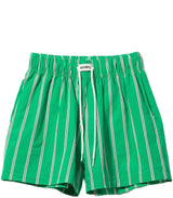 Cotton Stripe Shorts GREEN