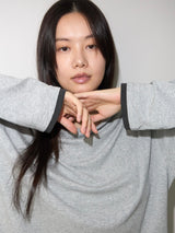 Loose Long Sleeve Tee / Layered GREY