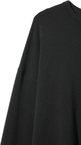 Loose Long Sleeve Tee CHARCOAL BLACK