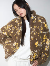 Teddy Fleece Jacket Floral
