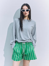 Loose Long Sleeve Tee GREY