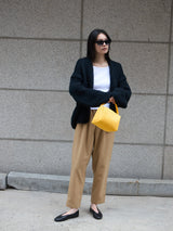 Low Gauge Knit Cardigan BLACK