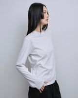 Slim Fit Long-Sleeve T-Shirt WHITE