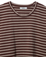 Border Short Sleeve Tee BROWN×WHITE