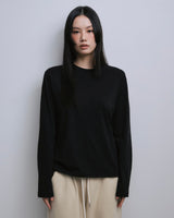Slim Fit Long-Sleeve T-Shirt BLACK