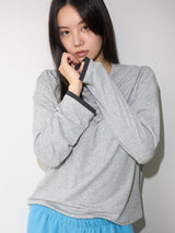 Loose Long Sleeve Tee / Layered GREY