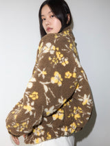 Teddy Fleece Jacket Floral