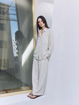 Linen-Rayon Flow Shirt IVORY