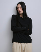 Slim Fit Long-Sleeve T-Shirt BLACK