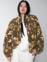 Teddy Fleece Jacket Floral