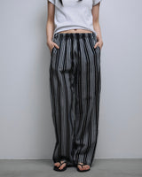 Black Stripe Pajama Pants