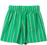 Cotton Stripe Shorts GREEN