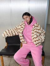 Teddy Fleece Jacket Cocoa