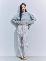 Stripe Pajama Pants BLUE × RED