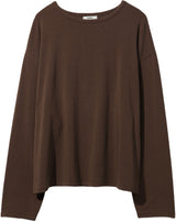 Loose Long Sleeve Tee BROWN