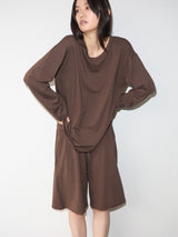 Soft Jersey Shorts BROWN