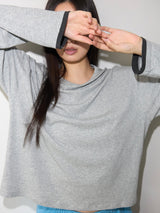 Loose Long Sleeve Tee / Layered GREY