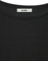 Loose Long Sleeve Tee CHARCOAL BLACK