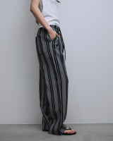 Black Stripe Pajama Pants