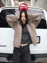 Low Gauge Knit Cardigan GREY