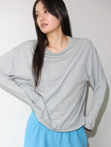 Loose Long Sleeve Tee / Layered GREY