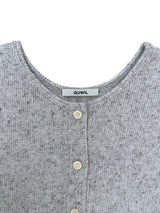 Sheer Knit Cardigan LIGHT GLAY